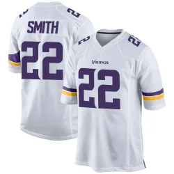 Youth Harrison Smith Minnesota Vikings No.22 Game Jersey - White