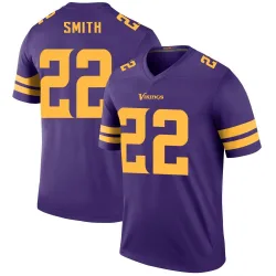 Youth Harrison Smith Minnesota Vikings No.22 Legend Color Rush Jersey - Purple