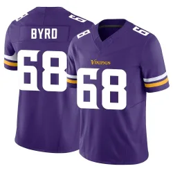 Youth Henry Byrd Minnesota Vikings No.68 Limited Vapor F.U.S.E. Jersey - Purple