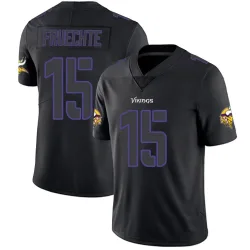 Youth Isaac Fruechte Minnesota Vikings No.15 Limited Jersey - Black Impact