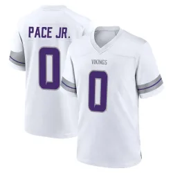 Youth Ivan Pace Jr. Minnesota Vikings No.0 Game Alternate Jersey - White