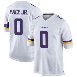 Youth Ivan Pace Jr. Minnesota Vikings No.0 Game Jersey - White