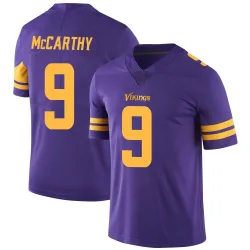 Youth J.J. McCarthy Minnesota Vikings No.9 Limited Color Rush Jersey - Purple