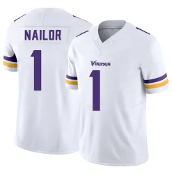 Youth Jalen Nailor Minnesota Vikings No.1 Limited Vapor F.U.S.E. Jersey - White