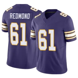 Youth Jalen Redmond Minnesota Vikings No.61 Limited Classic Vapor F.U.S.E. Jersey - Purple