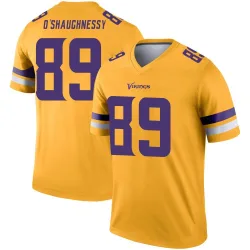 Youth James O'Shaughnessy Minnesota Vikings No.89 Legend Inverted Jersey - Gold
