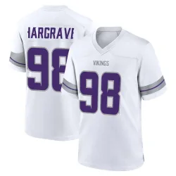 Youth Javon Hargrave Minnesota Vikings No.98 Game Alternate Jersey - White
