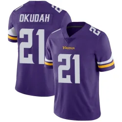 Youth Jeff Okudah Minnesota Vikings No.21 Limited Team Color Vapor Untouchable Jersey - Purple