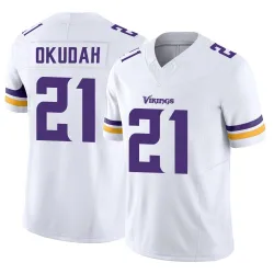 Youth Jeff Okudah Minnesota Vikings No.21 Limited Vapor F.U.S.E. Jersey - White
