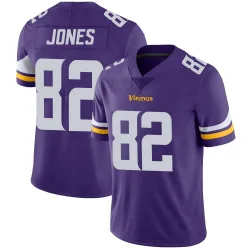 Youth Jeshaun Jones Minnesota Vikings No.82 Limited Team Color Vapor Untouchable Jersey - Purple