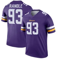 Youth John Randle Minnesota Vikings No.93 Legend Jersey - Purple