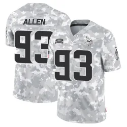Youth Jonathan Allen Minnesota Vikings No.93 Limited 2024 Salute to Service Jersey - Arctic Camo