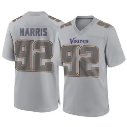 Youth Jonathan Harris Minnesota Vikings No.92 Game Atmosphere Fashion Jersey - Gray