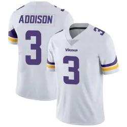 Youth Jordan Addison Minnesota Vikings No.3 Limited Vapor Untouchable Jersey - White