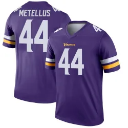 Youth Josh Metellus Minnesota Vikings No.44 Legend Jersey - Purple