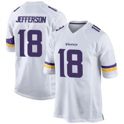Youth Justin Jefferson Minnesota Vikings No.18 Game Jersey - White