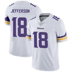 Youth Justin Jefferson Minnesota Vikings No.18 Limited Vapor Untouchable Jersey - White
