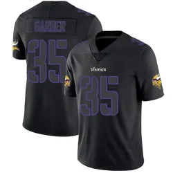 Youth Keenan Garber Minnesota Vikings No.35 Limited Jersey - Black Impact