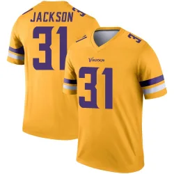 Youth Khyree Jackson Minnesota Vikings No.31 Legend Inverted Jersey - Gold