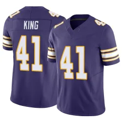 Youth Kobe King Minnesota Vikings No.41 Limited Classic Vapor F.U.S.E. Jersey - Purple