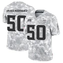 Youth Levi Drake Rodriguez Minnesota Vikings No.50 Limited 2024 Salute to Service Jersey - Arctic Camo