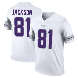 Youth Lucky Jackson Minnesota Vikings No.81 Legend Alternate Jersey - White