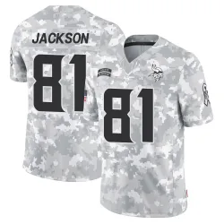 Youth Lucky Jackson Minnesota Vikings No.81 Limited 2024 Salute to Service Jersey - Arctic Camo