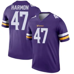 Youth Matt Harmon Minnesota Vikings No.47 Legend Jersey - Purple