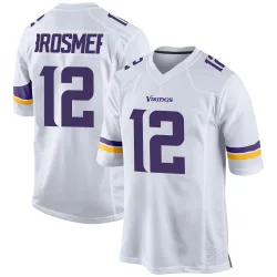 Youth Max Brosmer Minnesota Vikings No.12 Game Jersey - White
