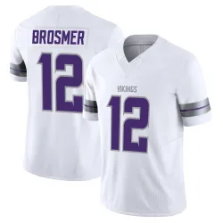 Youth Max Brosmer Minnesota Vikings No.12 Limited Alternate Vapor F.U.S.E. Jersey - White