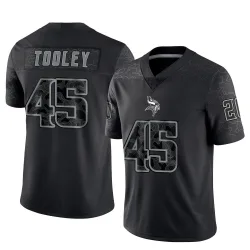 Youth Max Tooley Minnesota Vikings No.45 Limited Reflective Jersey - Black
