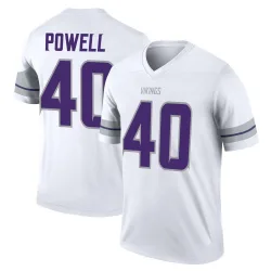 Youth Mishael Powell Minnesota Vikings No.40 Legend Alternate Jersey - White