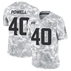Youth Mishael Powell Minnesota Vikings No.40 Limited 2024 Salute to Service Jersey - Arctic Camo