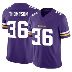 Youth NaJee Thompson Minnesota Vikings No.36 Limited Vapor F.U.S.E. Jersey - Purple