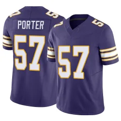 Youth Owen Porter Minnesota Vikings No.57 Limited Classic Vapor F.U.S.E. Jersey - Purple