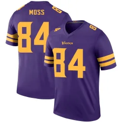 Youth Randy Moss Minnesota Vikings No.84 Legend Color Rush Jersey - Purple