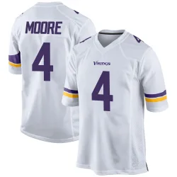 Youth Rondale Moore Minnesota Vikings No.4 Game Jersey - White