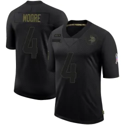 Youth Rondale Moore Minnesota Vikings No.4 Limited 2020 Salute To Service Jersey - Black