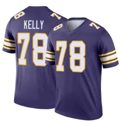 Youth Ryan Kelly Minnesota Vikings No.78 Legend Classic Jersey - Purple