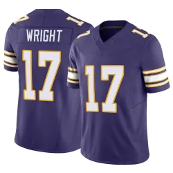 Youth Ryan Wright Minnesota Vikings No.17 Limited Classic Vapor F.U.S.E. Jersey - Purple