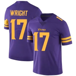 Youth Ryan Wright Minnesota Vikings No.17 Limited Color Rush Jersey - Purple