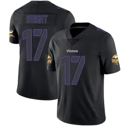 Youth Ryan Wright Minnesota Vikings No.17 Limited Jersey - Black Impact