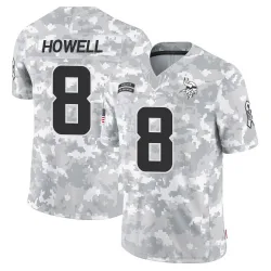 Youth Sam Howell Minnesota Vikings No.8 Limited 2024 Salute to Service Jersey - Arctic Camo