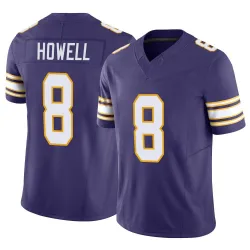 Youth Sam Howell Minnesota Vikings No.8 Limited Classic Vapor F.U.S.E. Jersey - Purple