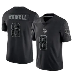 Youth Sam Howell Minnesota Vikings No.8 Limited Reflective Jersey - Black
