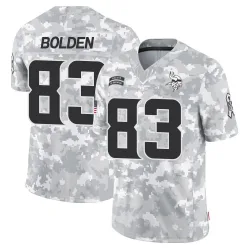 Youth Silas Bolden Minnesota Vikings No.83 Limited 2024 Salute to Service Jersey - Arctic Camo