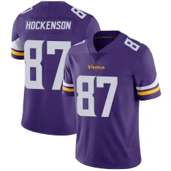Youth T.J. Hockenson Minnesota Vikings No.87 Limited Team Color Vapor Untouchable Jersey - Purple