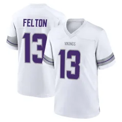Youth Tai Felton Minnesota Vikings No.13 Game Alternate Jersey - White