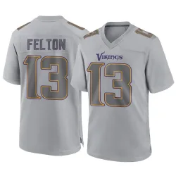 Youth Tai Felton Minnesota Vikings No.13 Game Atmosphere Fashion Jersey - Gray