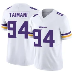 Youth Taki Taimani Minnesota Vikings No.94 Limited Vapor F.U.S.E. Jersey - White